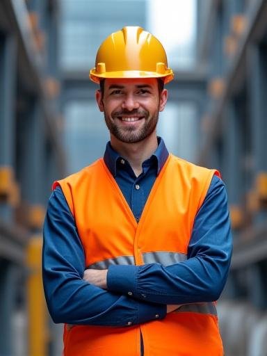 Metallorix consultant reviewing industrial sustainability protocols at a steel plant