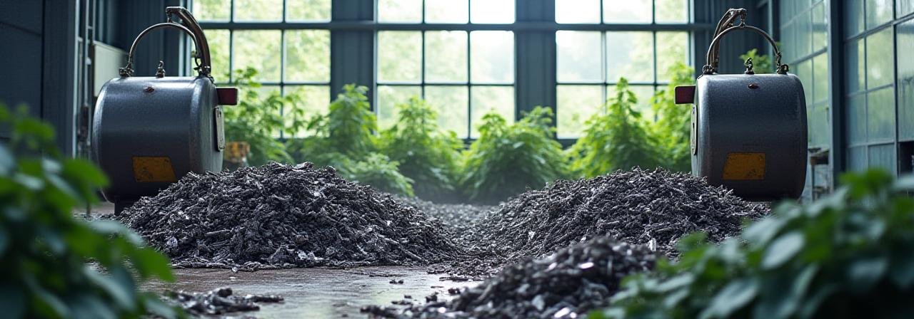 Eco-friendly metal processing and recycling plant